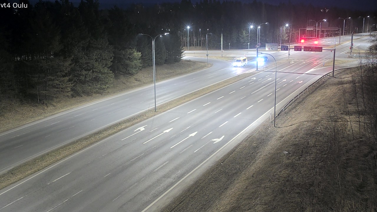 Weather Camera Image Väg 4 Uleåborg, Oulu, Pohjois-Pohjanmaa