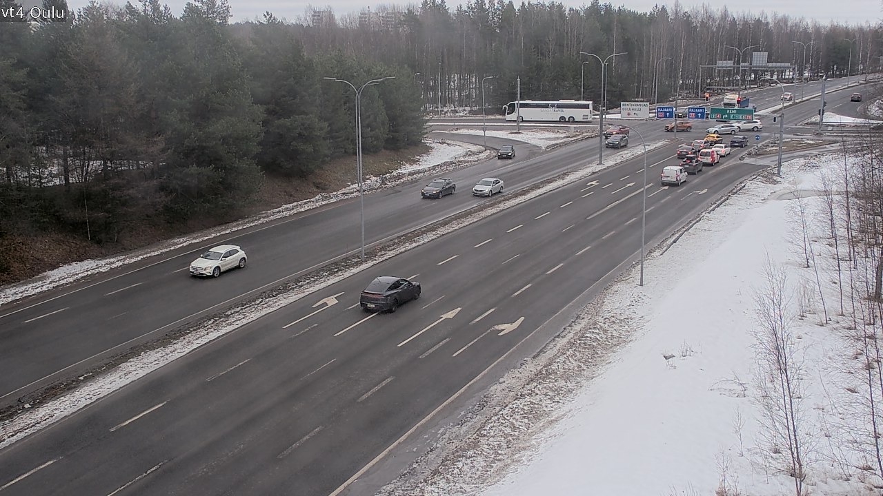 Weather Camera Image Road 4 Oulu, Oulu, Pohjois-Pohjanmaa