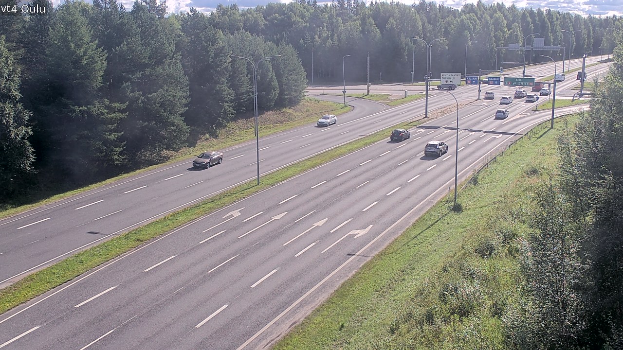 Weather Camera Image Väg 4 Uleåborg, Oulu, Pohjois-Pohjanmaa