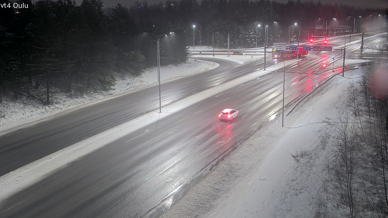 Weather Camera Image Väg 4 Uleåborg, Oulu, Pohjois-Pohjanmaa
