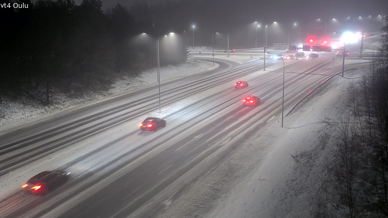 Weather Camera Image Väg 4 Uleåborg, Oulu, Pohjois-Pohjanmaa