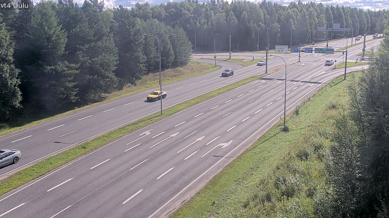 Weather Camera Image Väg 4 Uleåborg, Oulu, Pohjois-Pohjanmaa