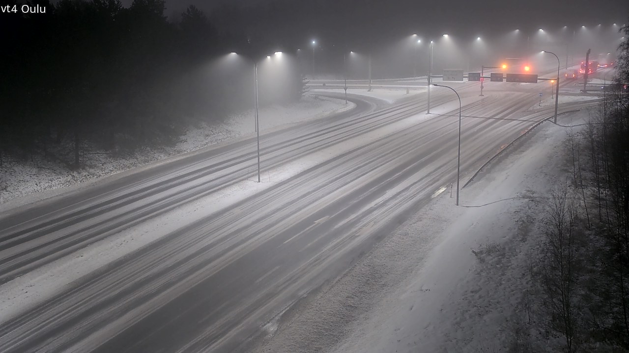 Weather Camera Image Väg 4 Uleåborg, Oulu, Pohjois-Pohjanmaa