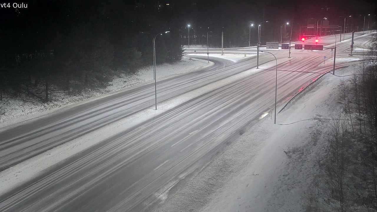 Weather Camera Image Väg 4 Uleåborg, Oulu, Pohjois-Pohjanmaa