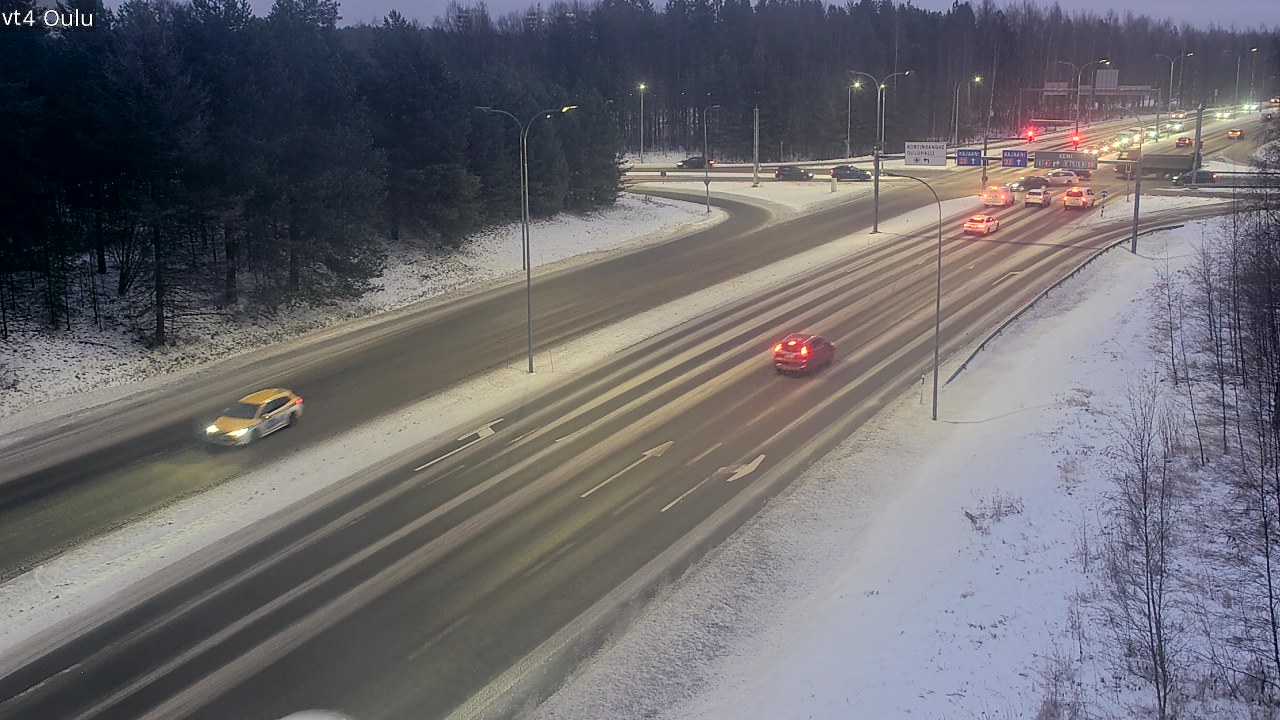 Weather Camera Image Väg 4 Uleåborg, Oulu, Pohjois-Pohjanmaa