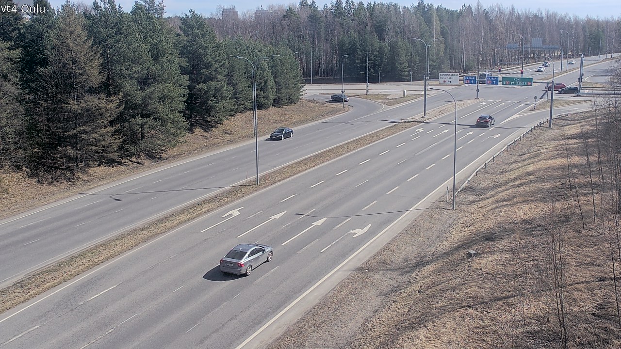 Weather Camera Image Väg 4 Uleåborg, Oulu, Pohjois-Pohjanmaa