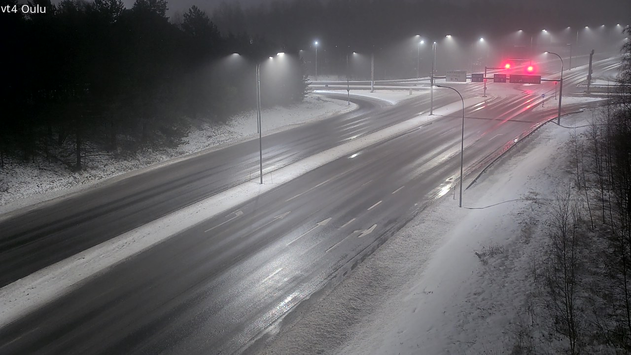 Weather Camera Image Väg 4 Uleåborg, Oulu, Pohjois-Pohjanmaa