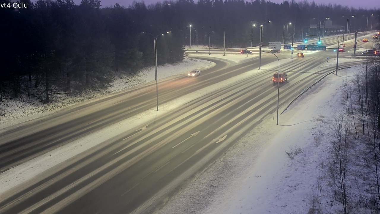 Weather Camera Image Väg 4 Uleåborg, Oulu, Pohjois-Pohjanmaa