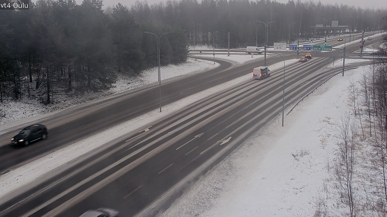 Weather Camera Image Väg 4 Uleåborg, Oulu, Pohjois-Pohjanmaa