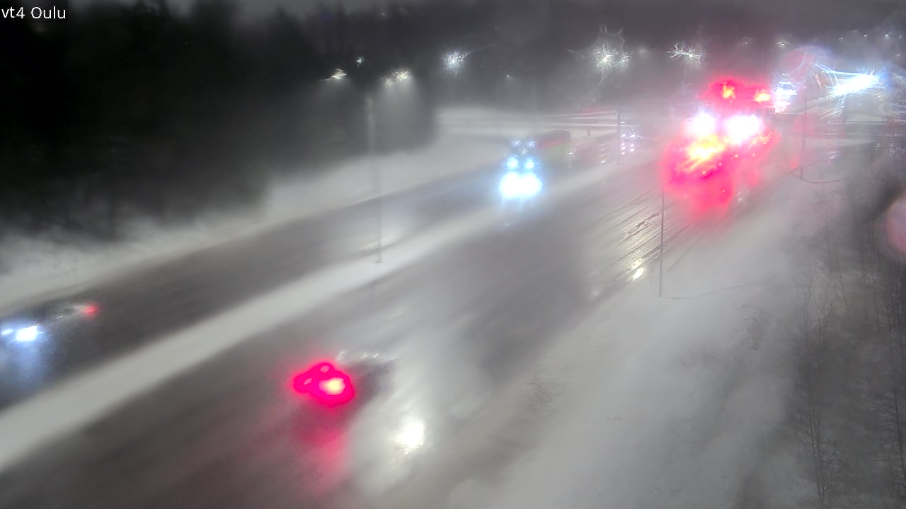 Weather Camera Image Väg 4 Uleåborg, Oulu, Pohjois-Pohjanmaa