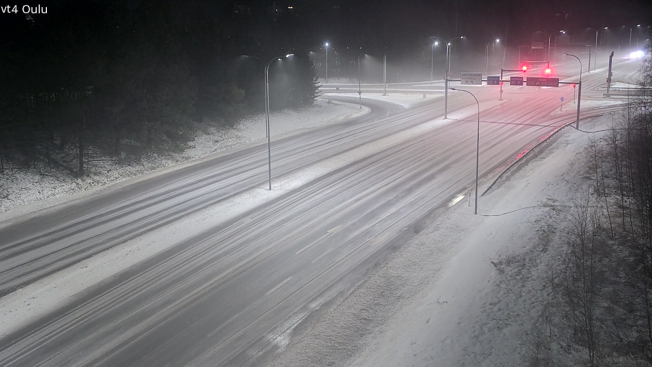 Weather Camera Image Väg 4 Uleåborg, Oulu, Pohjois-Pohjanmaa