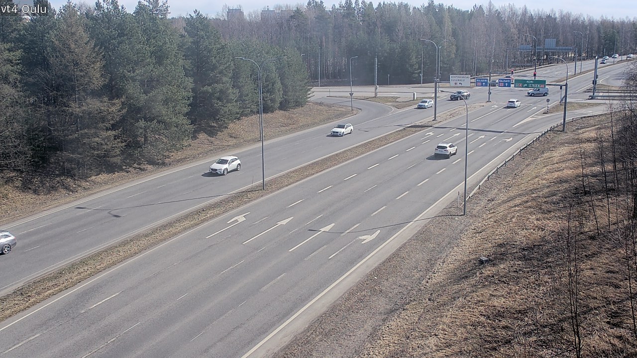 Weather Camera Image Väg 4 Uleåborg, Oulu, Pohjois-Pohjanmaa