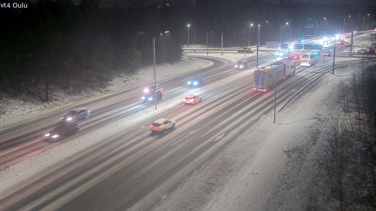 Weather Camera Image Väg 4 Uleåborg, Oulu, Pohjois-Pohjanmaa