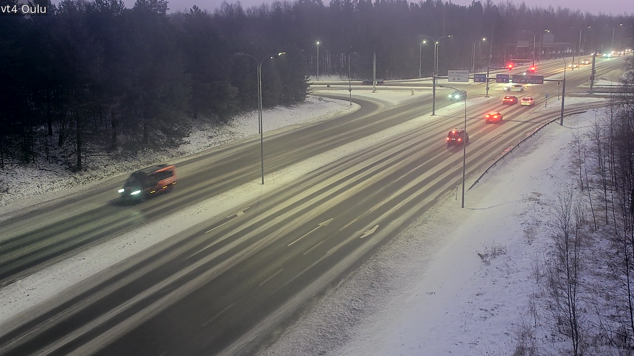 Weather Camera Image Väg 4 Uleåborg, Oulu, Pohjois-Pohjanmaa