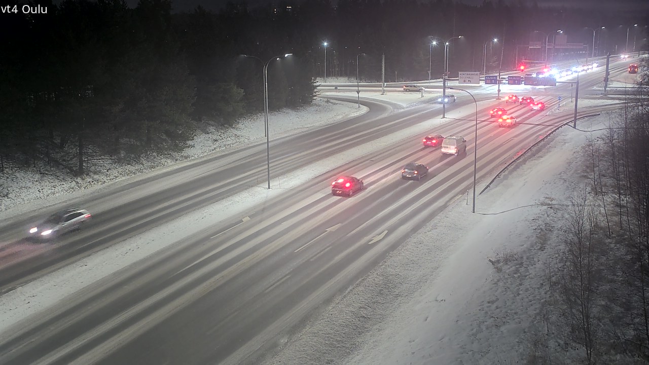 Weather Camera Image Väg 4 Uleåborg, Oulu, Pohjois-Pohjanmaa