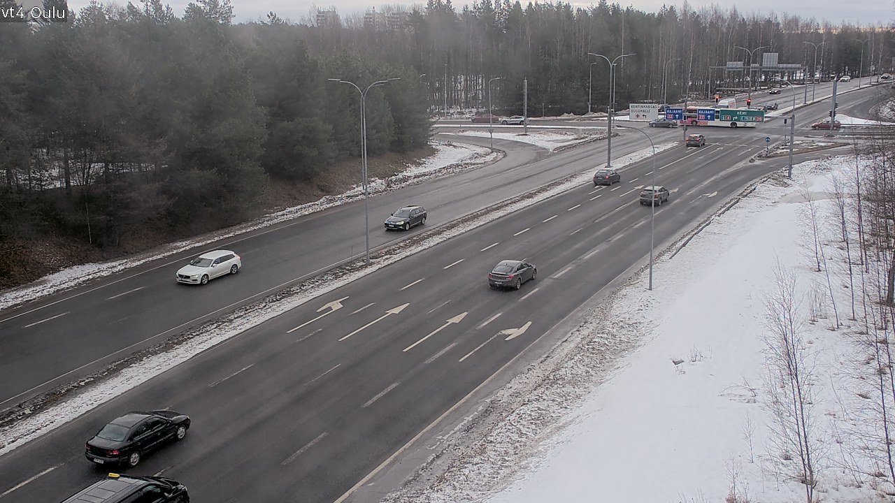 Weather Camera Image Väg 4 Uleåborg, Oulu, Pohjois-Pohjanmaa