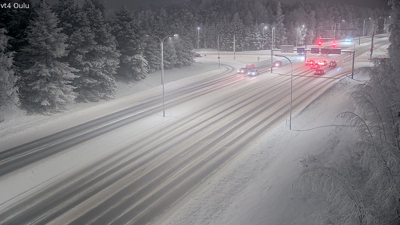 Weather Camera Image Road 4 Oulu, Oulu, Pohjois-Pohjanmaa