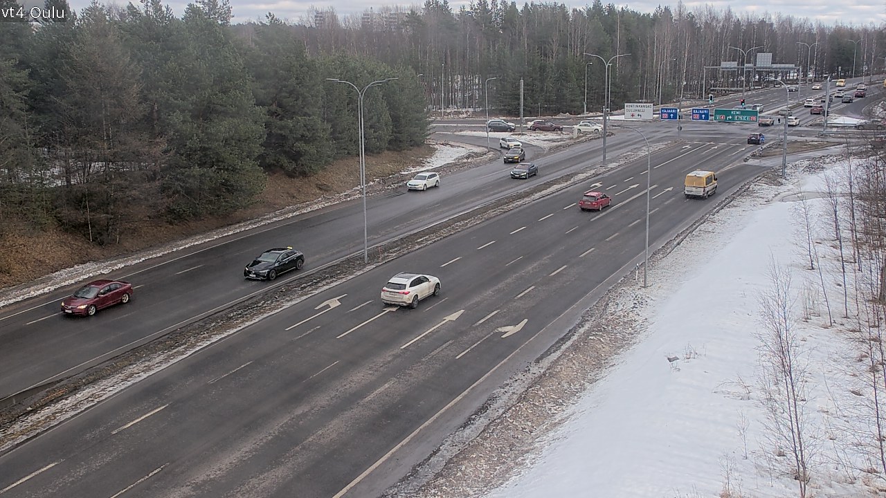 Weather Camera Image Väg 4 Uleåborg, Oulu, Pohjois-Pohjanmaa