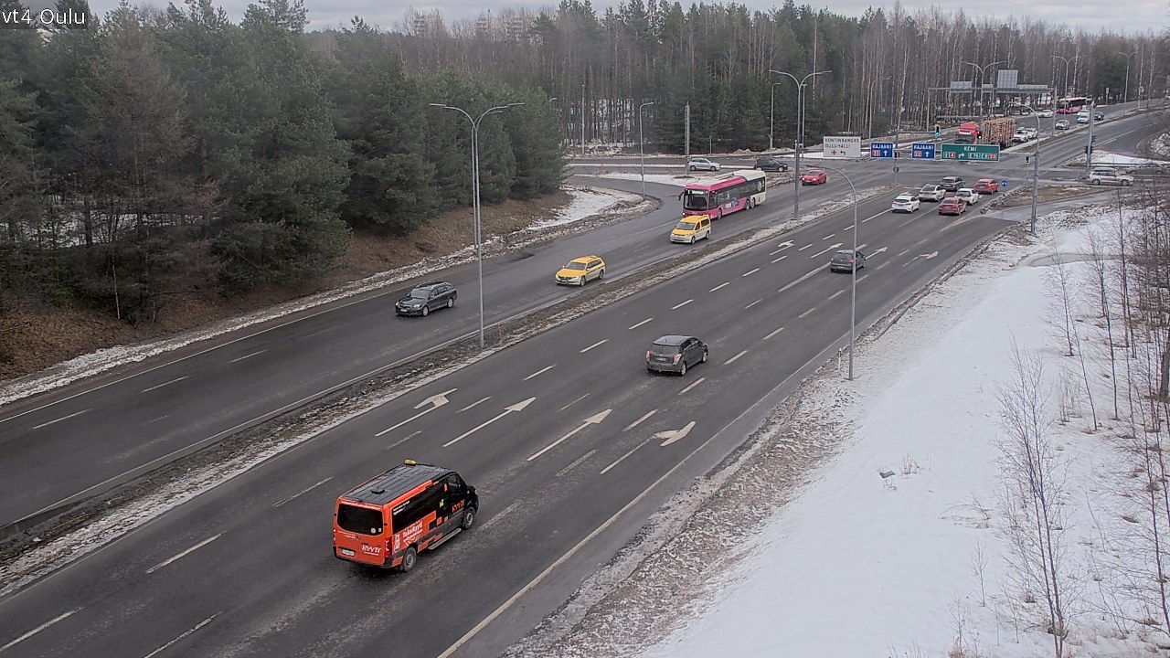 Weather Camera Image Road 4 Oulu, Oulu, Pohjois-Pohjanmaa