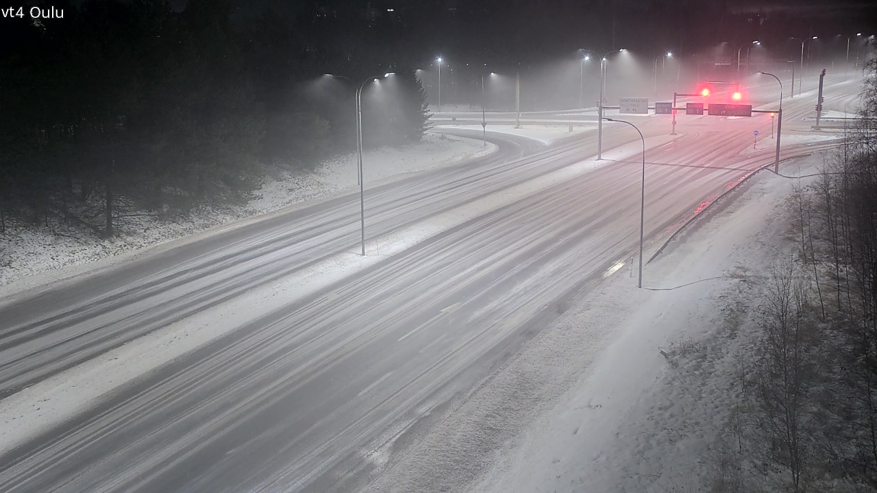 Weather Camera Image Väg 4 Uleåborg, Oulu, Pohjois-Pohjanmaa