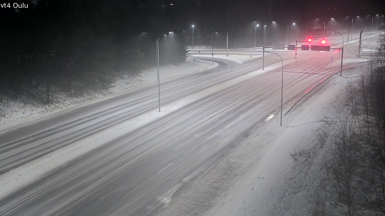 Weather Camera Image Väg 4 Uleåborg, Oulu, Pohjois-Pohjanmaa