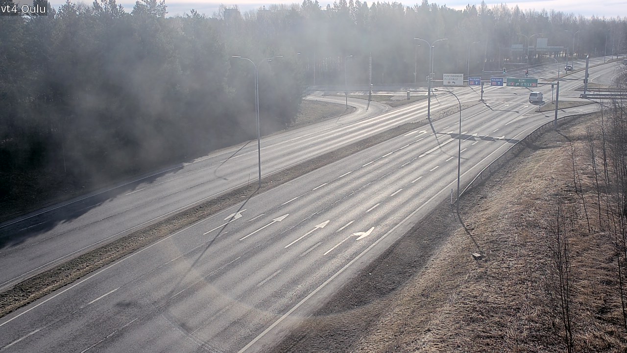 Weather Camera Image Väg 4 Uleåborg, Oulu, Pohjois-Pohjanmaa