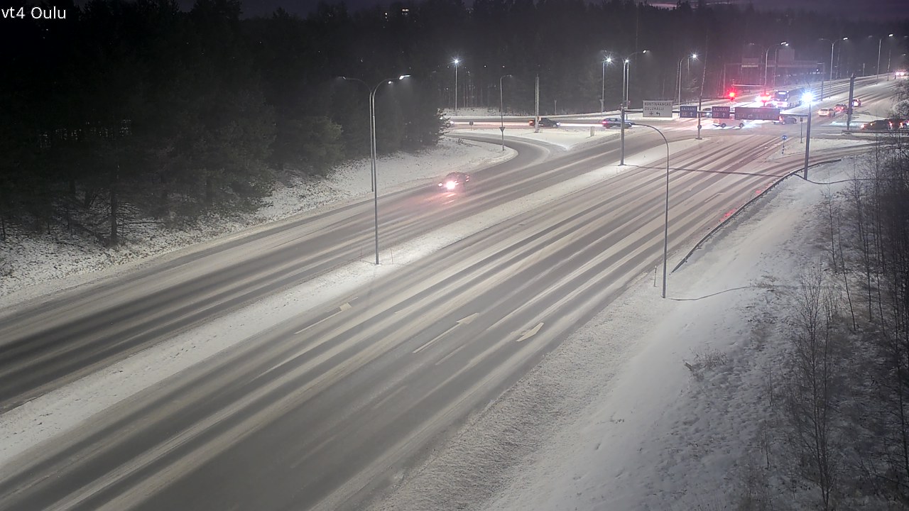 Weather Camera Image Väg 4 Uleåborg, Oulu, Pohjois-Pohjanmaa