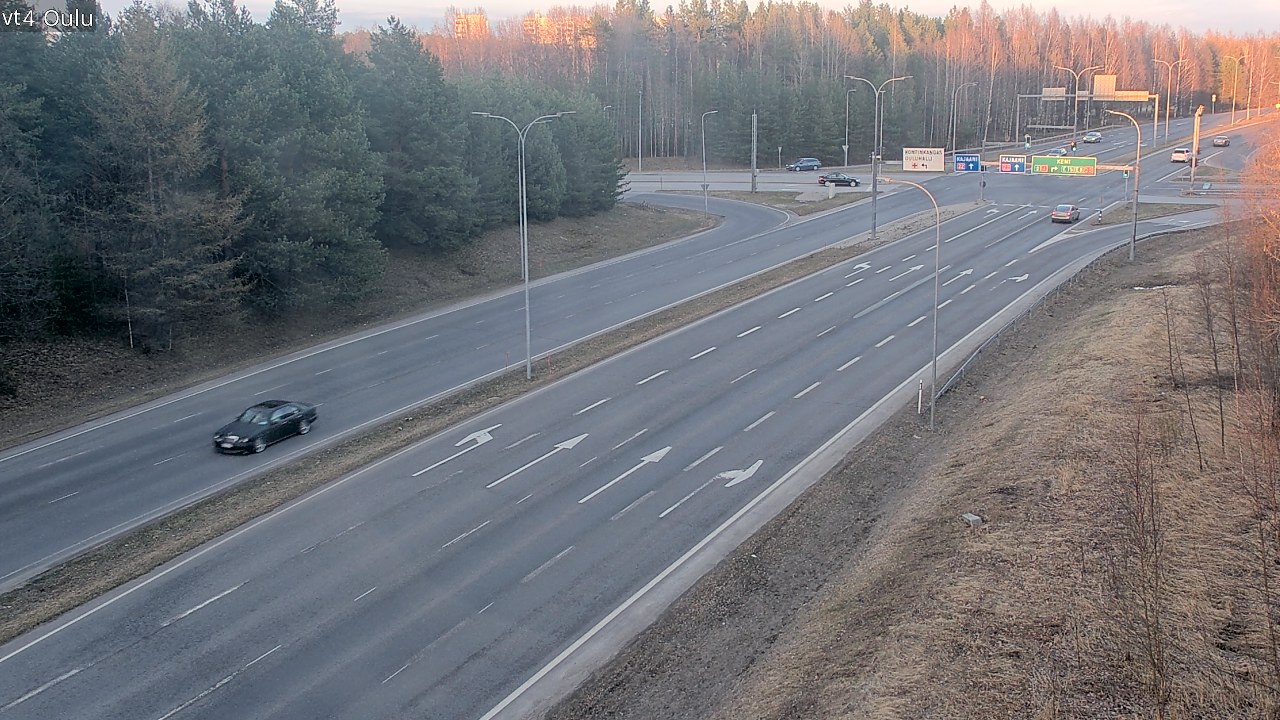 Weather Camera Image Väg 4 Uleåborg, Oulu, Pohjois-Pohjanmaa