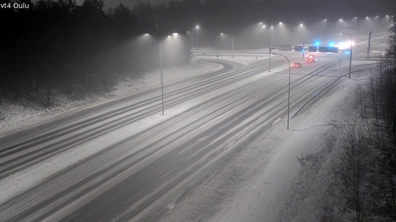 Weather Camera Image Väg 4 Uleåborg, Oulu, Pohjois-Pohjanmaa