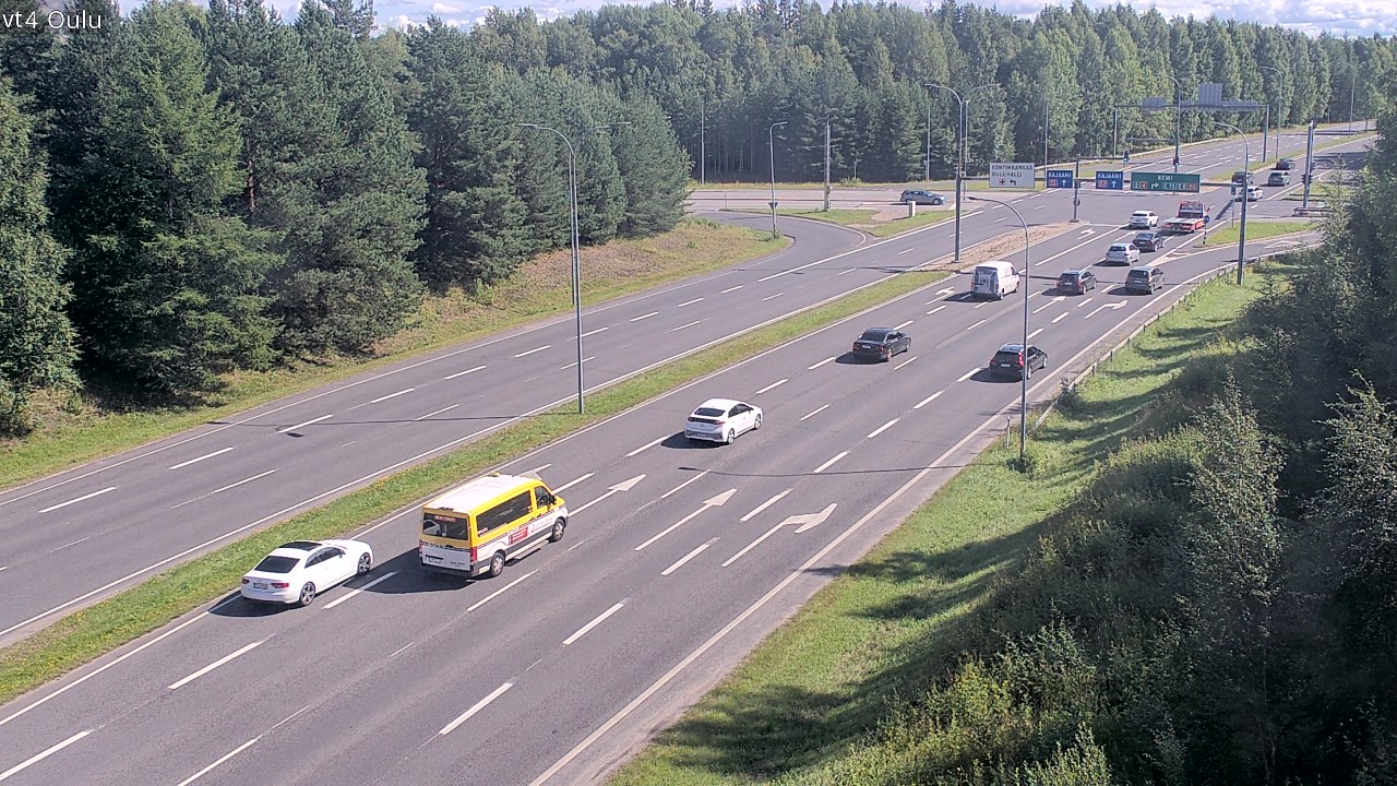 Weather Camera Image Väg 4 Uleåborg, Oulu, Pohjois-Pohjanmaa