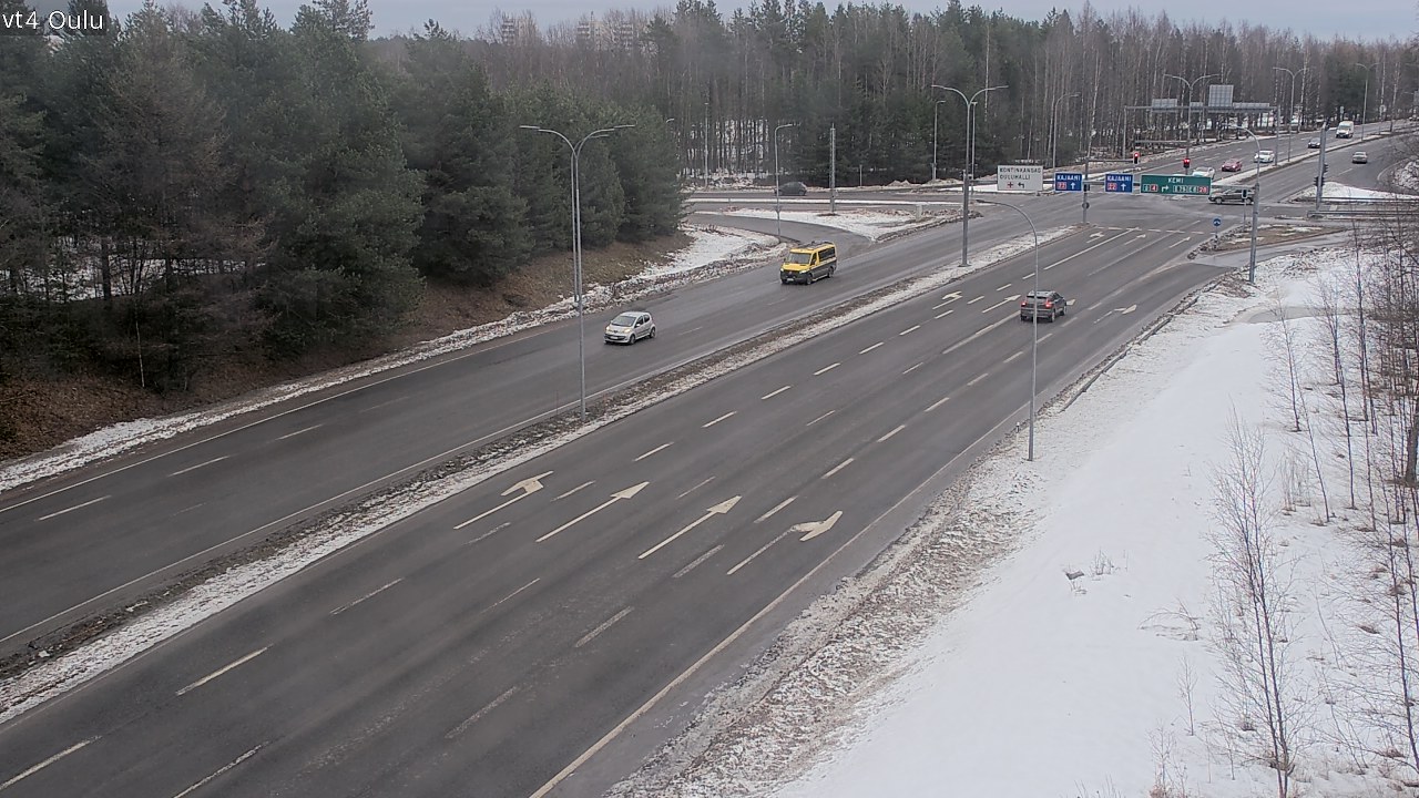 Weather Camera Image Road 4 Oulu, Oulu, Pohjois-Pohjanmaa