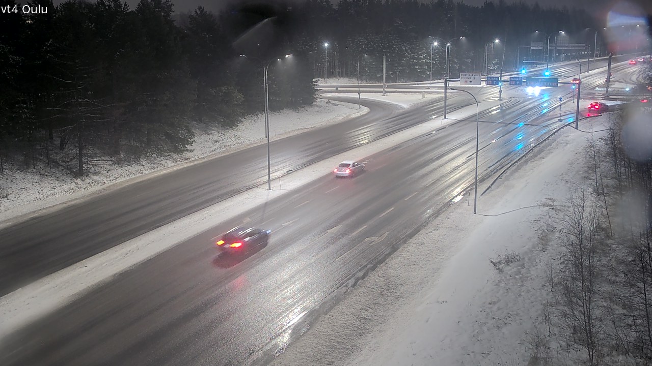 Weather Camera Image Väg 4 Uleåborg, Oulu, Pohjois-Pohjanmaa