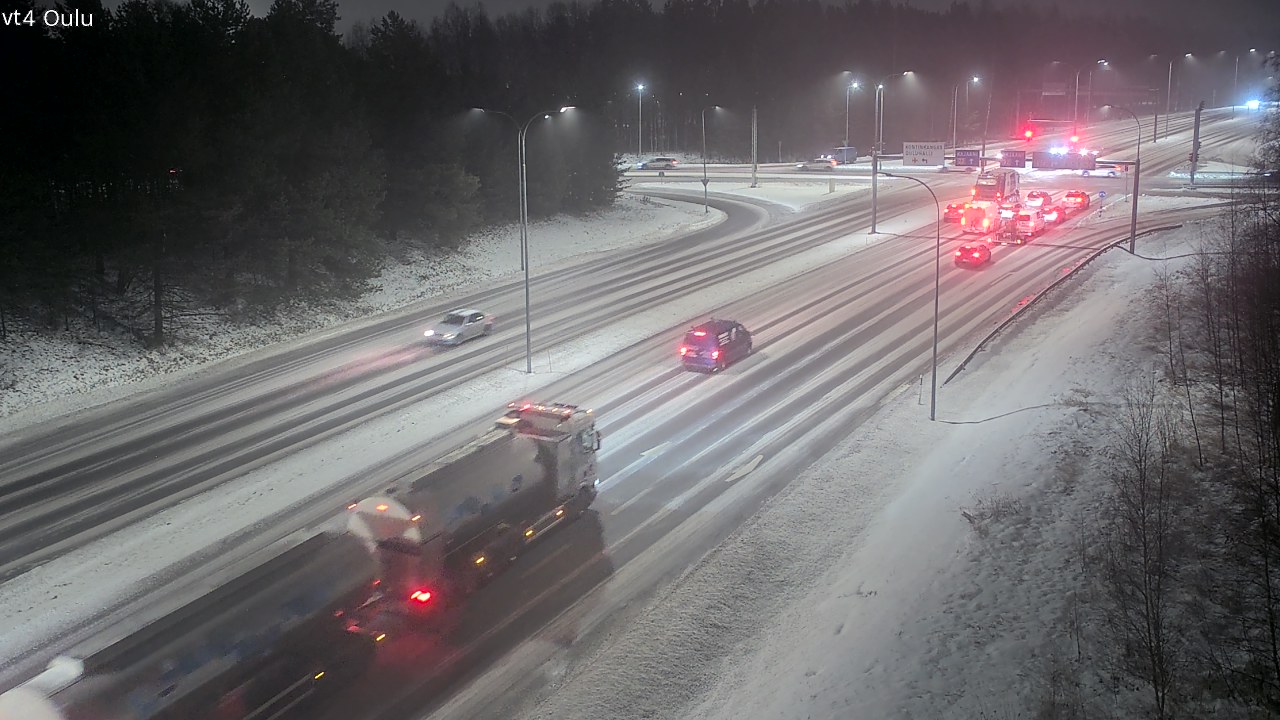 Weather Camera Image Väg 4 Uleåborg, Oulu, Pohjois-Pohjanmaa