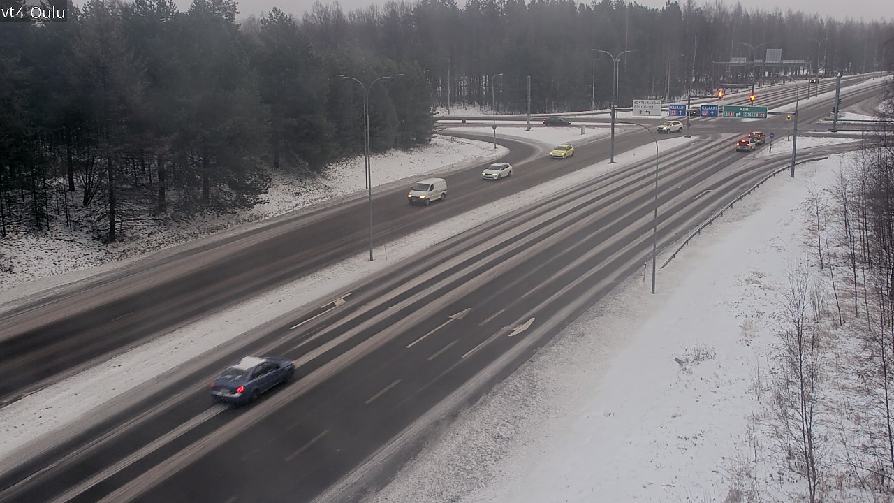 Weather Camera Image Väg 4 Uleåborg, Oulu, Pohjois-Pohjanmaa