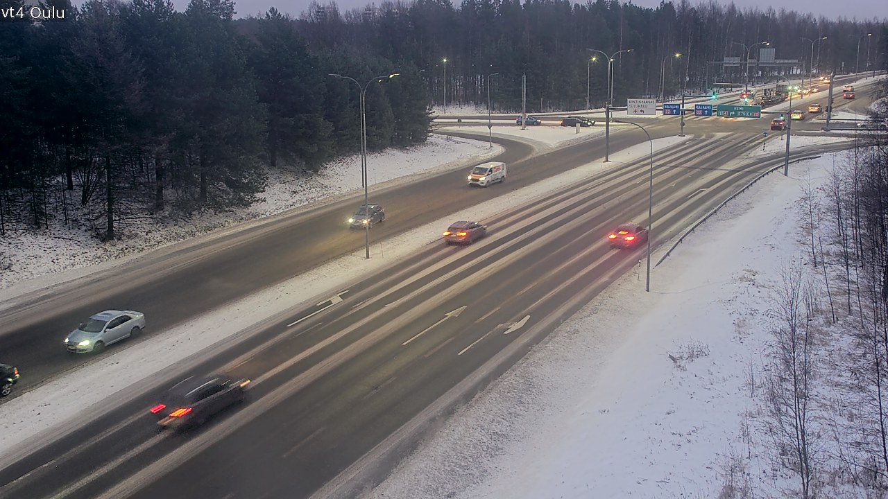 Weather Camera Image Väg 4 Uleåborg, Oulu, Pohjois-Pohjanmaa