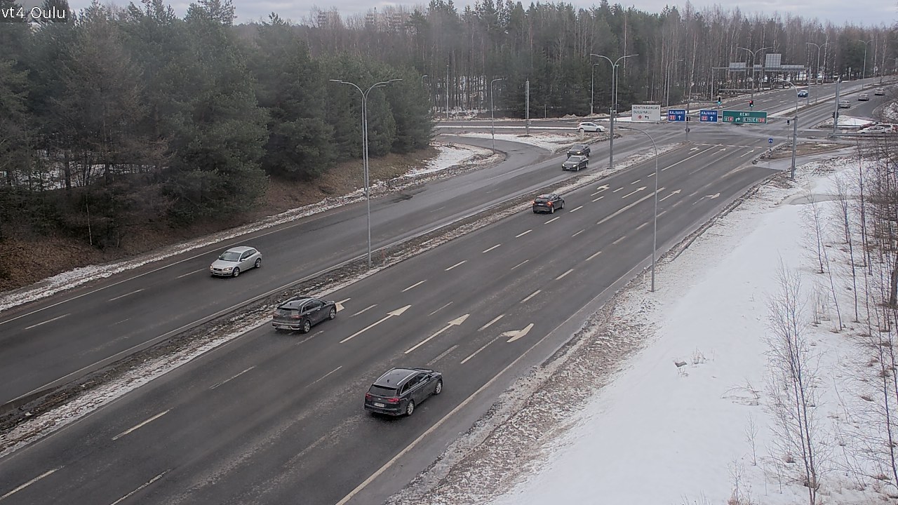 Weather Camera Image Road 4 Oulu, Oulu, Pohjois-Pohjanmaa