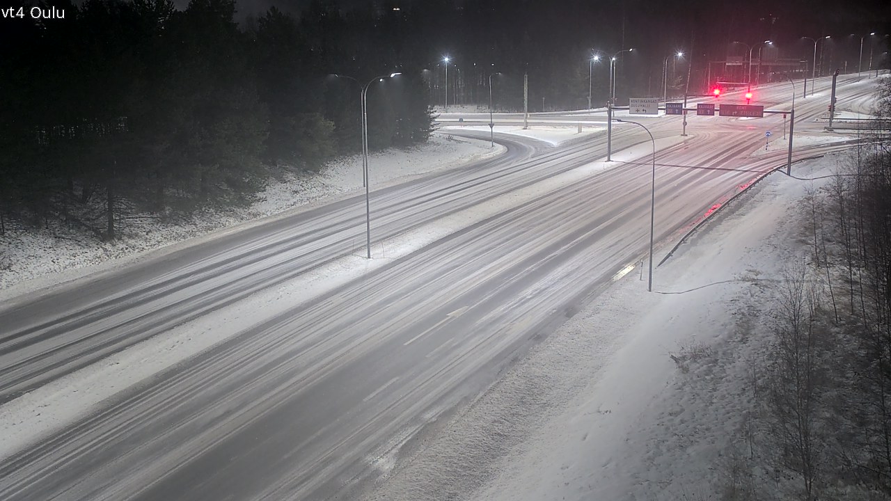 Weather Camera Image Väg 4 Uleåborg, Oulu, Pohjois-Pohjanmaa