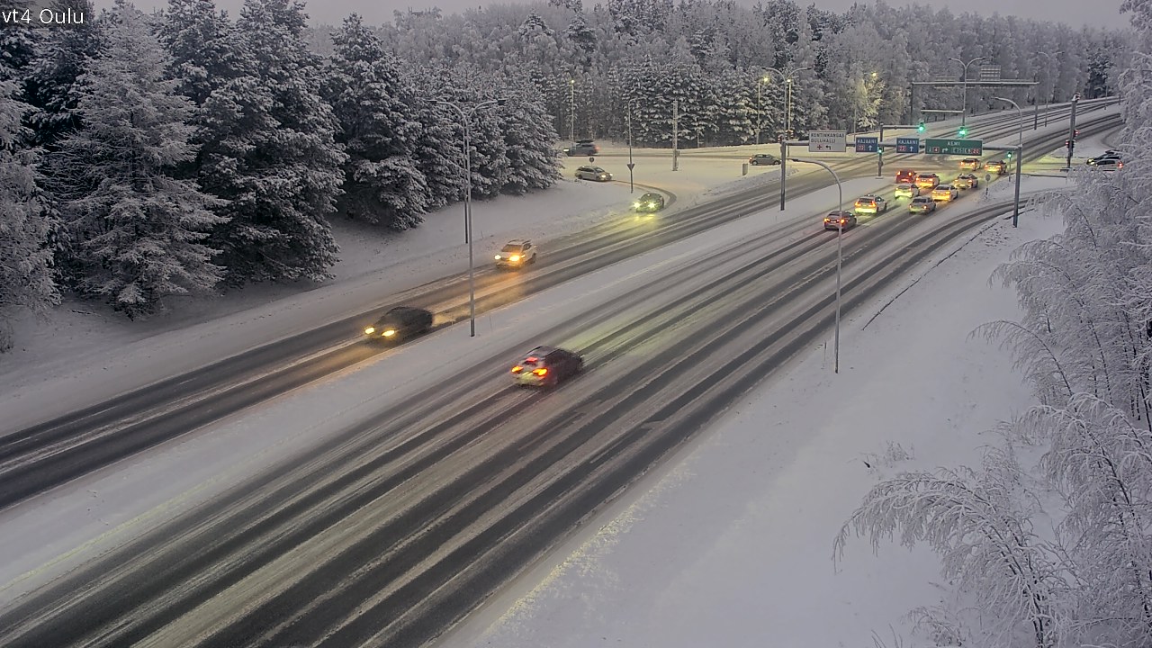 Weather Camera Image Road 4 Oulu, Oulu, Pohjois-Pohjanmaa