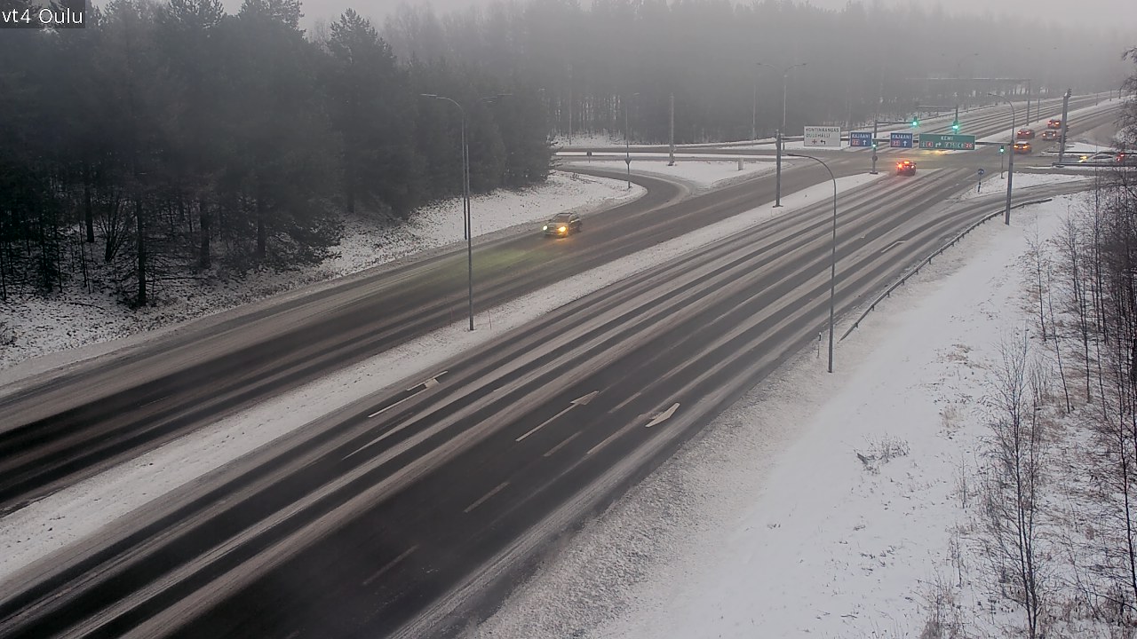 Weather Camera Image Väg 4 Uleåborg, Oulu, Pohjois-Pohjanmaa