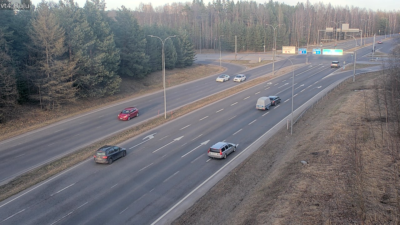 Weather Camera Image Väg 4 Uleåborg, Oulu, Pohjois-Pohjanmaa
