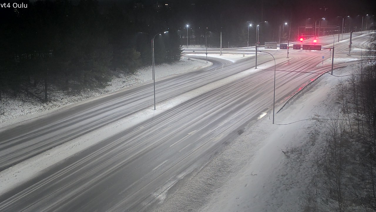 Weather Camera Image Väg 4 Uleåborg, Oulu, Pohjois-Pohjanmaa