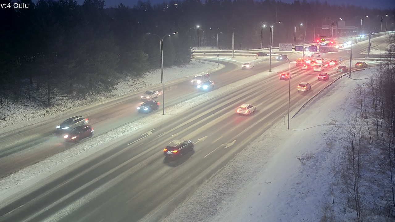 Weather Camera Image Road 4 Oulu, Oulu, Pohjois-Pohjanmaa
