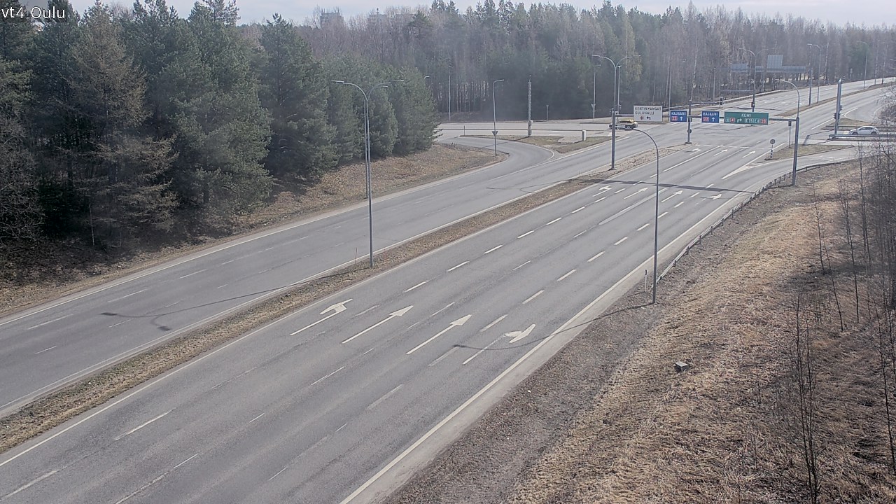 Weather Camera Image Väg 4 Uleåborg, Oulu, Pohjois-Pohjanmaa