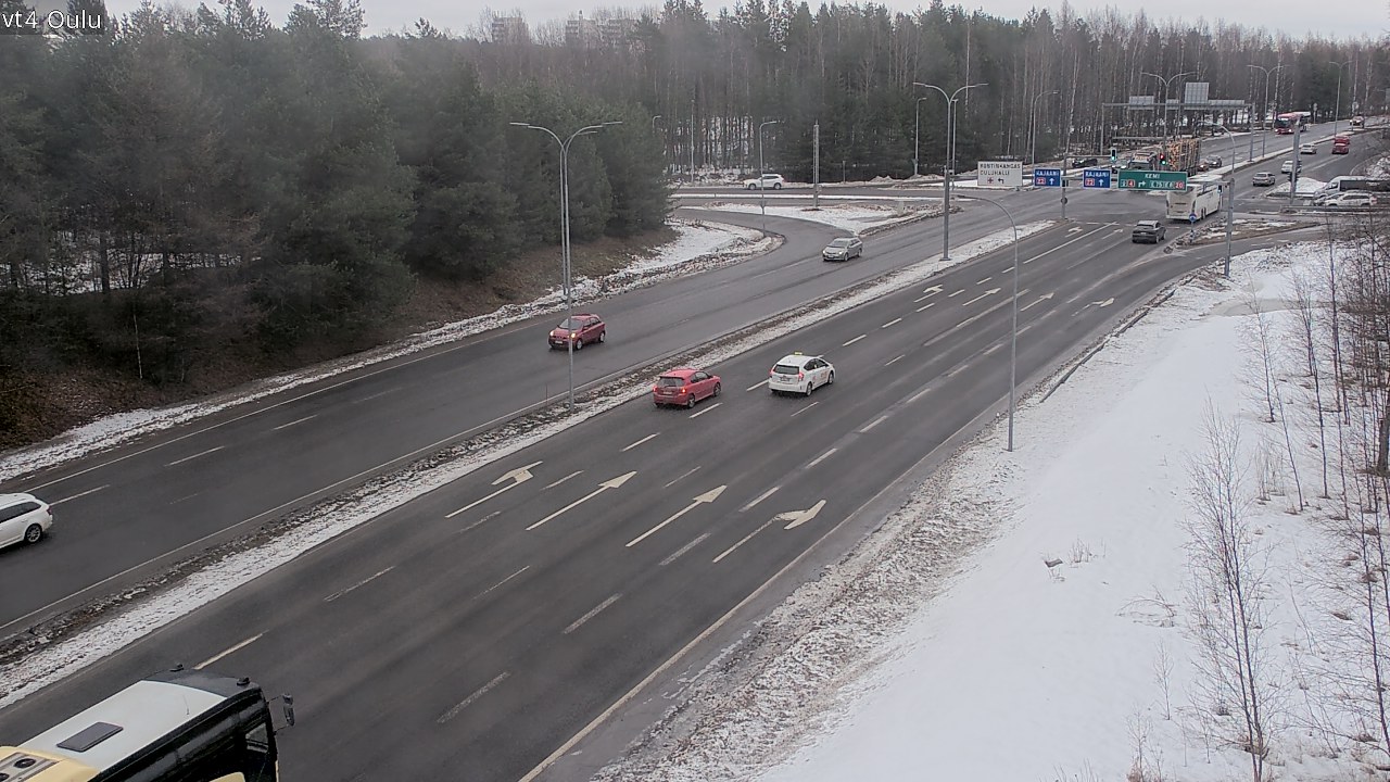Weather Camera Image Road 4 Oulu, Oulu, Pohjois-Pohjanmaa