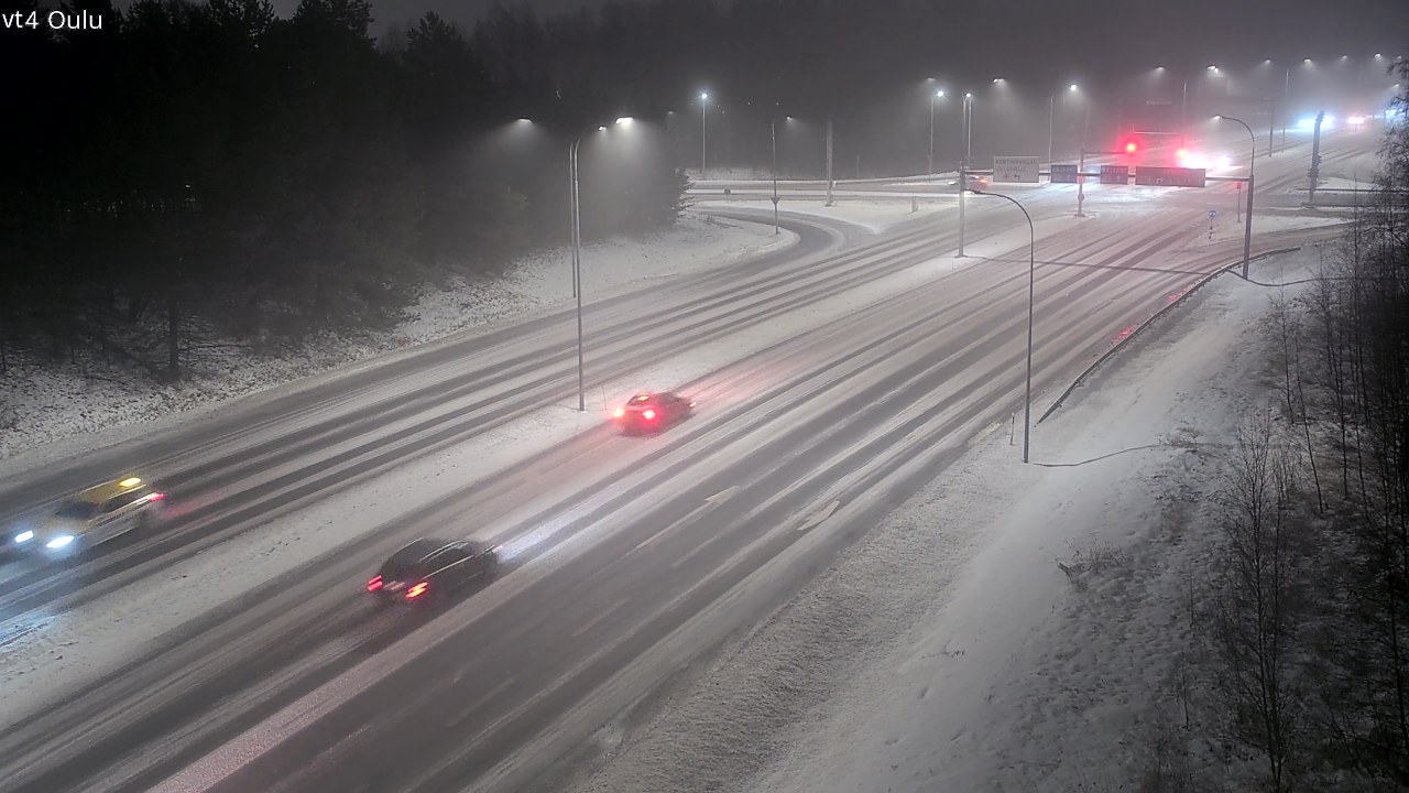 Weather Camera Image Väg 4 Uleåborg, Oulu, Pohjois-Pohjanmaa