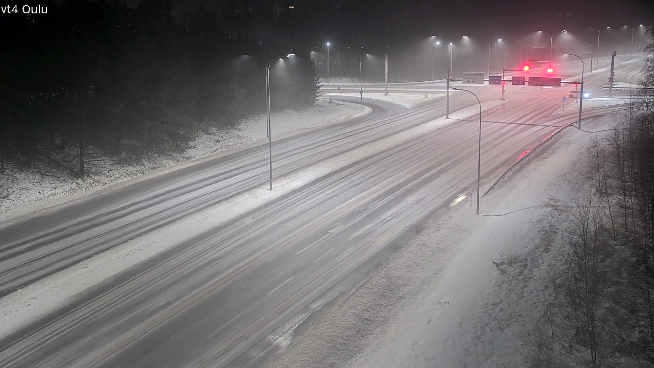 Weather Camera Image Väg 4 Uleåborg, Oulu, Pohjois-Pohjanmaa