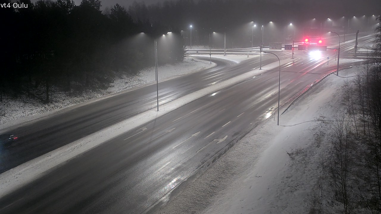 Weather Camera Image Väg 4 Uleåborg, Oulu, Pohjois-Pohjanmaa