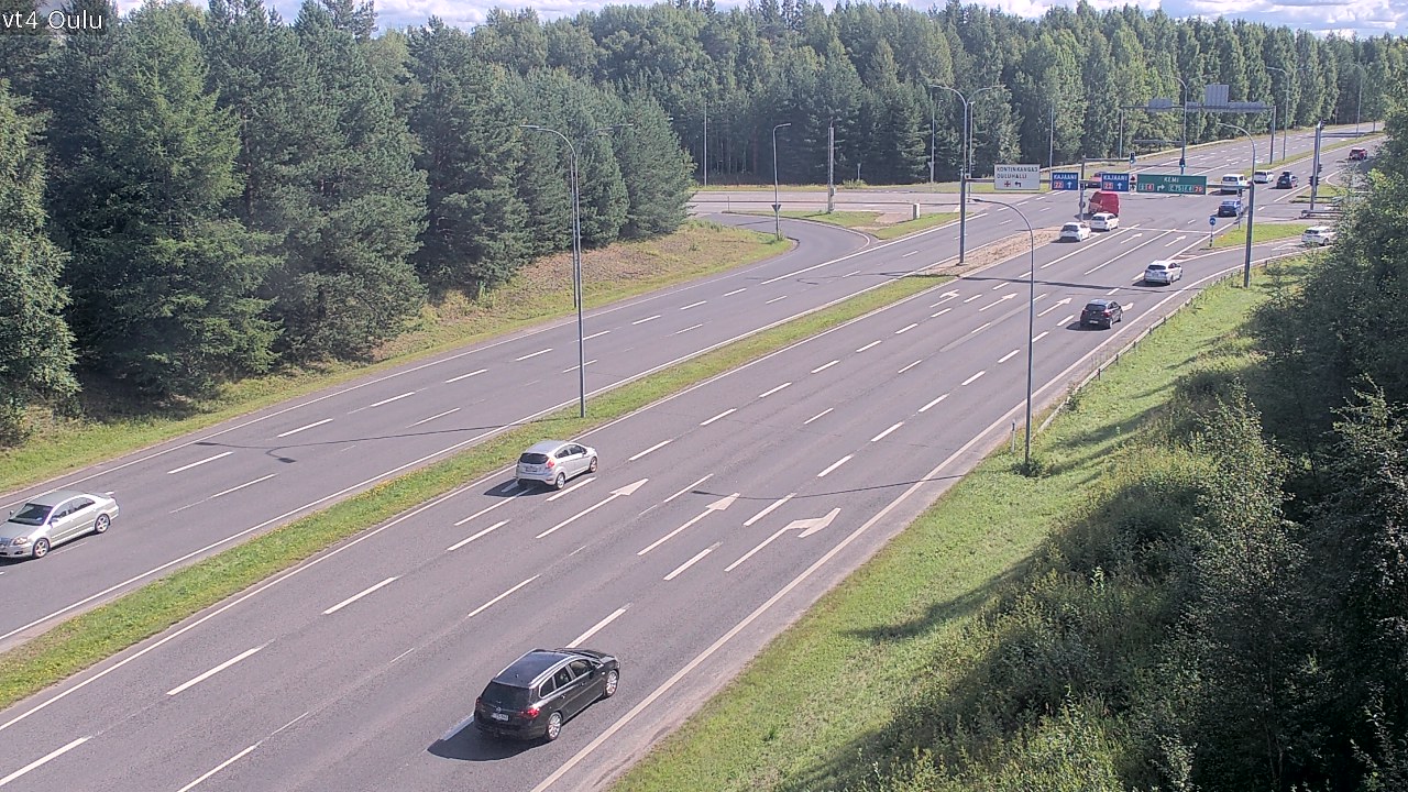 Weather Camera Image Väg 4 Uleåborg, Oulu, Pohjois-Pohjanmaa
