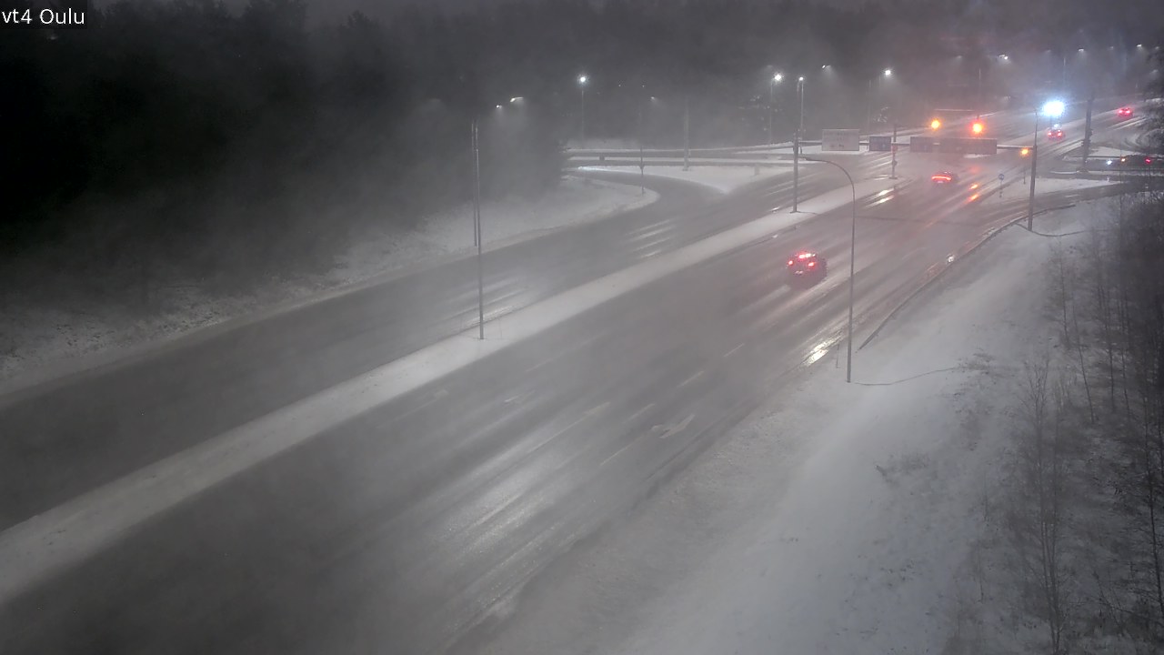 Weather Camera Image Väg 4 Uleåborg, Oulu, Pohjois-Pohjanmaa