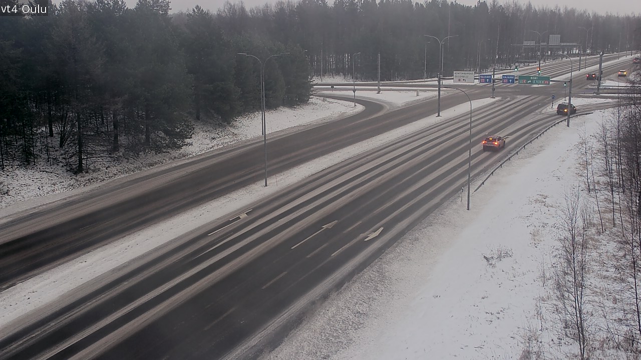 Weather Camera Image Väg 4 Uleåborg, Oulu, Pohjois-Pohjanmaa